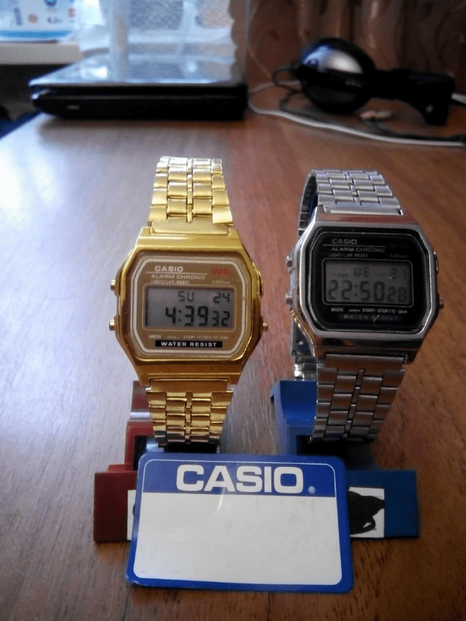 Часы Casio электронные (серебристые) - фото 2 - id-p87975287
