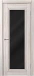 Двери межкомнатные экошпон MDF-Techno DOMINIKA КЛАССИК 820 Черное стекло, фото 4