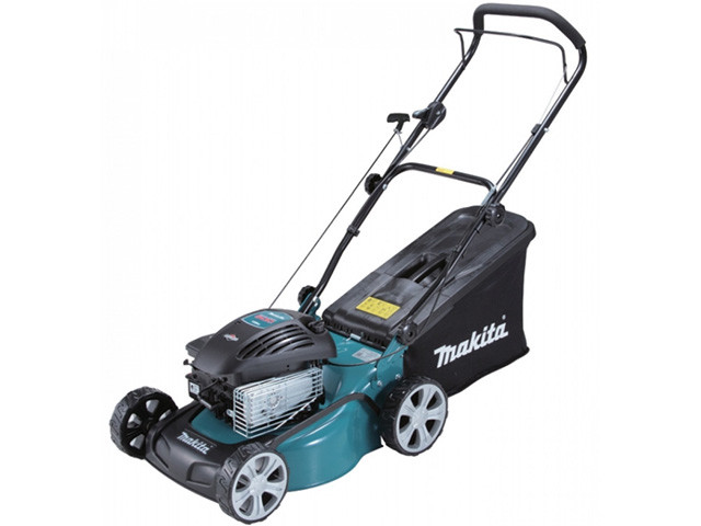 Газонокосилка бензиновая MAKITA PLM 4120 N (2.7 л.с., шир.41 см, выс. 20-75 мм, мульчир. стальн. корпус, - фото 1 - id-p98935099