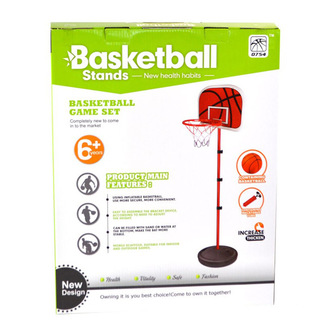 Детский набор для баскетбола на стойке напольный 201 см 0754-906С - фото 3 - id-p98935467