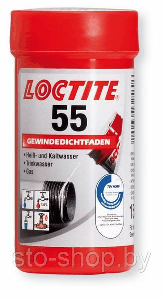 Loctite 55 Герметизирующая нить PTFE 150м - фото 2 - id-p5013058