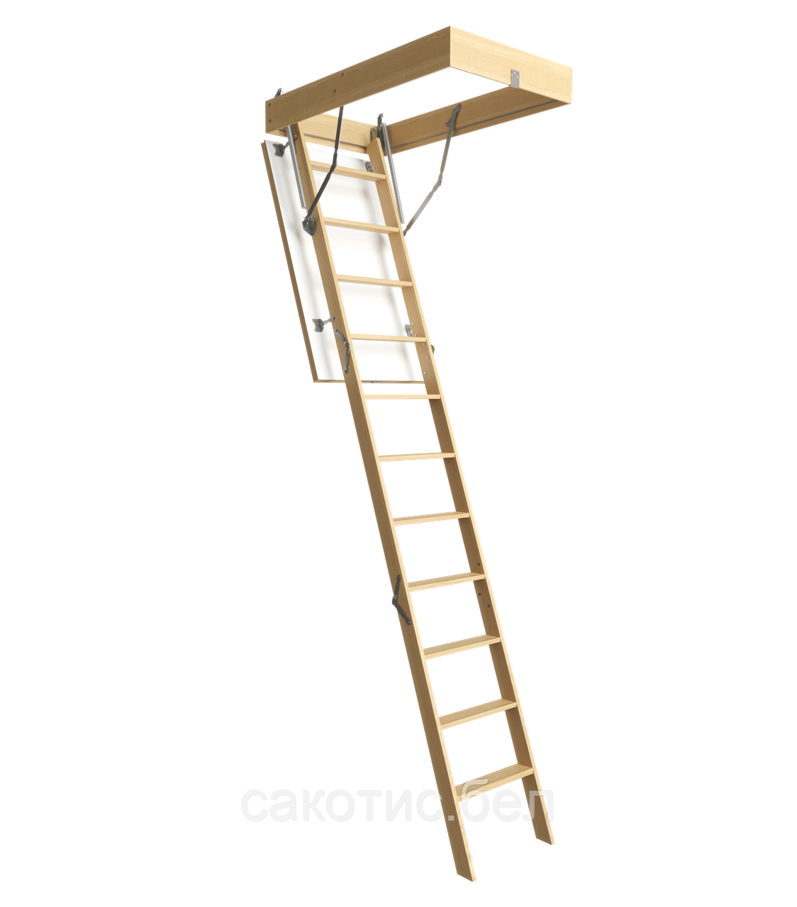 Лестница деревянная складная DÖCKE PREMIUM 70х120х300 - фото 1 - id-p98945238