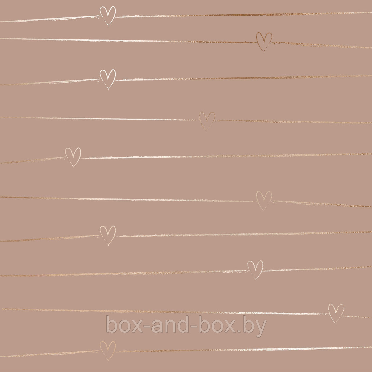 Коробка подарочная (размер 7*7*7) Любовь (золото/беж) - фото 1 - id-p98979080