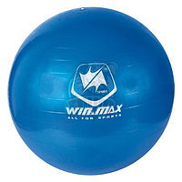 Мяч гимнастический (фитбол) Winmax 75 см с системой антивзрыв + насос (голубой) (арт. WMF09648D)