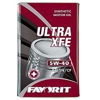 Моторное масло FAVORIT 54706 ULTRA XFE 5W-40 API SN/CF 4л Metal