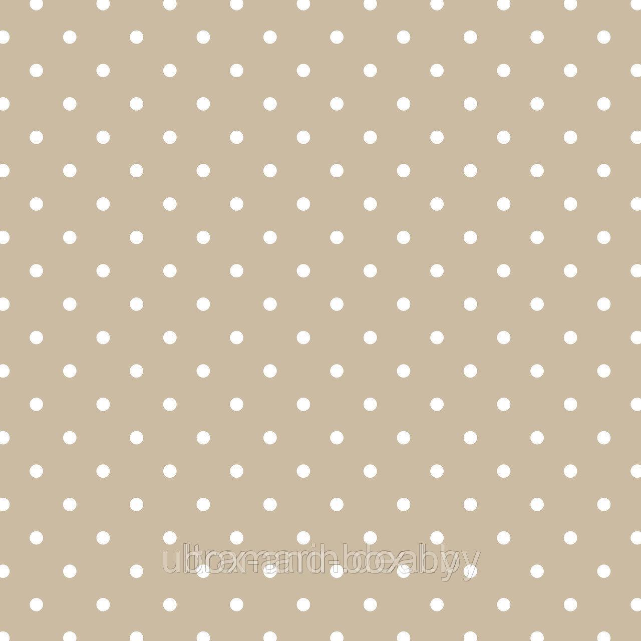 Коробка подарочная (размер 33*28*9) Горошек (бежевый фон)