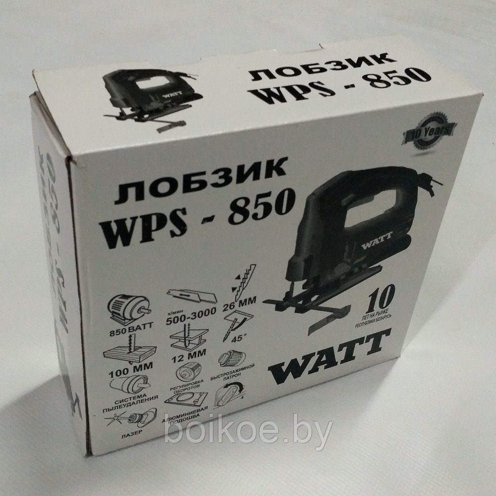 Лобзик электрический WATT WPS-850 (850Вт, пропил до 100 мм) - фото 3 - id-p99000606