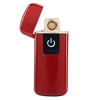 USB Зажигалка сенсорная широкая Красная