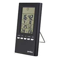 Часы-метеостанция Perfeo "Meteo", (PF-S3331F) время, температура, датчик уличной температуры, влажность