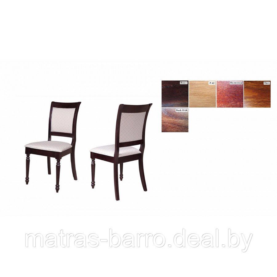 Обеденная группа с круглым столом Гелиос белый+4 стула Ника (тон.белый, ткань 3 категории) - фото 7 - id-p99082510