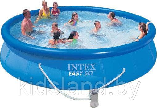 Надувной бассейн 457x84см, Intex Easy Set 28158 + фильтр-насос