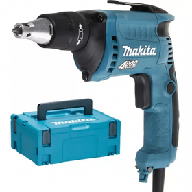 Шуруповерт MAKITA FS 4000 JX2 в кейсе + аксессуары (570 Вт, патрон внутр. шестигр. 1/4", 16 Нм, шурупы до 6