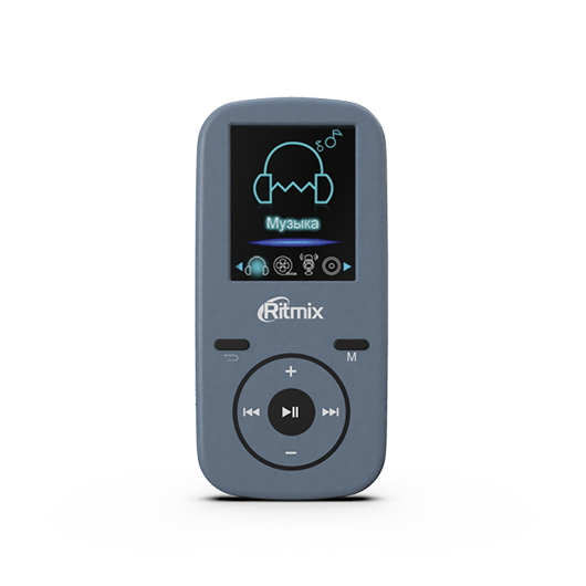 MP3-плеер Ritmix RF-4450 8GB Gray, FM-радио, диктофон, MicroSD