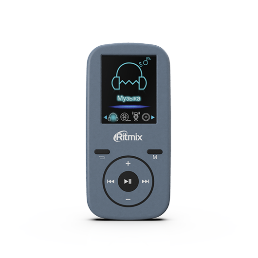 MP3-плеер Ritmix RF-4450 8GB Gray, FM-радио, диктофон, MicroSD - фото 1 - id-p99086513