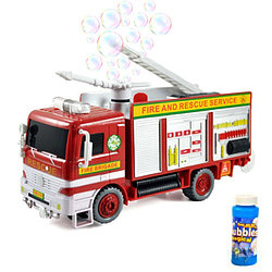 Пожарная машина с мыльными пузырями (свет, звук) B928A