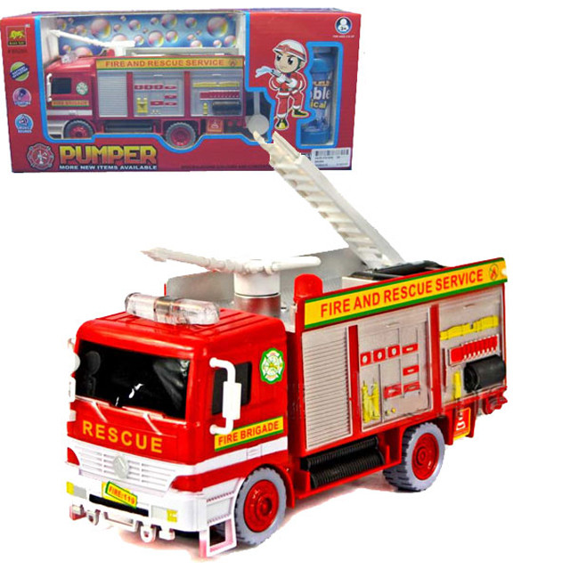 Пожарная машина с мыльными пузырями (свет, звук) B928A - фото 3 - id-p99088190