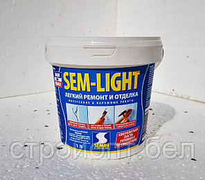 Суперлегкая, заполняющая шпатлевка для трещин, стыков Semin Sem-Light, 1 л, фото 2