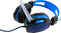 Игровые наушники с микрофоном,с усиленным кабелем  Blue