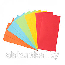 Набор цветных конвертов, C65 (114*229мм), 10шт./уп.