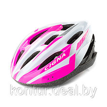 Велошлем Cigna WT-040 (чёрный/розовый/белый)