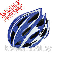 Велошлем Cigna WT-015 (чёрный/синий/белый)