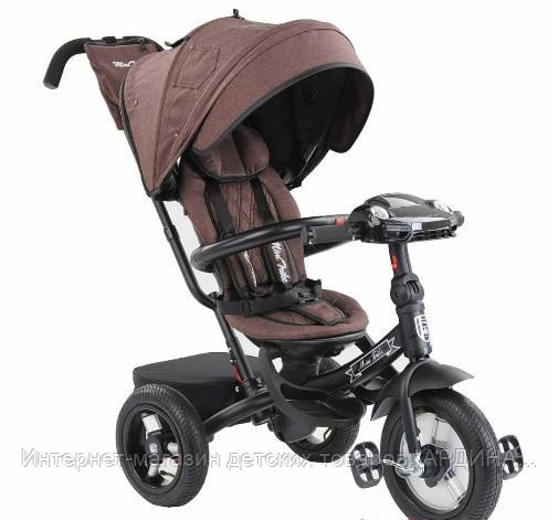 MINI TRIKE ДЖИНС 3-Х КОЛ. ВЕЛ. BROWN JEANS КОРИЧНЕВЫЙ (12"/10" НАДУВНЫЕ КОЛЕСА)