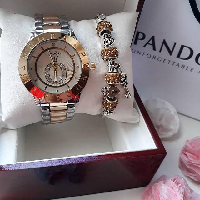 Часы женские Pandora (Пандора) PR-2674 (комплект) - фото 1 - id-p99141246