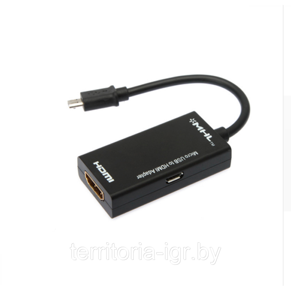 Переходник кабель MHL Micro USB - HDMI - фото 1 - id-p99161363