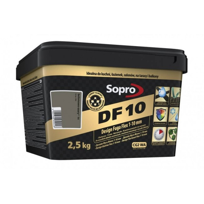 Купить Sopro DF 10 – Эластичная затирка (фуга) для швов 2.5 кг в Минске ...