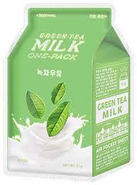 Маска для лица тканевая A'PIEU Green Tea Milk One-Pack