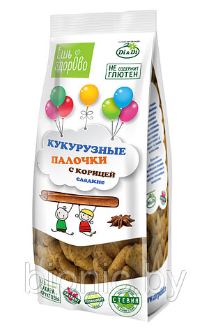 Кукурузные палочки "Ешь здорово" с корицей, 80г 1/14, фото 2