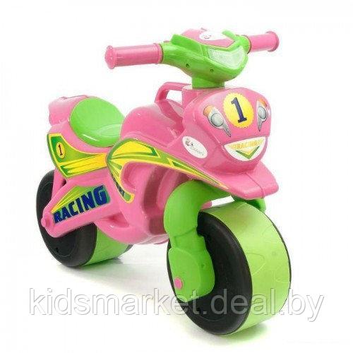 Детский мотоцикл-беговел (мотобайк) DOLONI 0139 музыкальный цвет фиолетово-желтый - фото 5 - id-p99173328