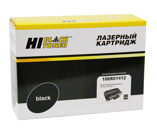 Картридж Hi-Black для Xerox Phaser 3300, 8K, с чипом (HB-106R01412) - фото 1 - id-p99191840
