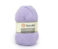 Пряжа YarnArt Cotton Soft цвет 19 нежно-сиреневый