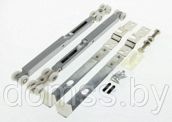 Откатная система 2м комплект: Ролики с доводчиком М3037, направляющие рельсы, ручка-купе - фото 4 - id-p99240253