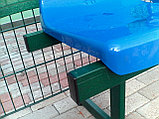 Пластиковое кресло Форвард 01 на стальной опоре трехместное, фото 7