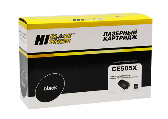 Картридж Hi-Black для HP LJ P2055/P2050/Canon №719H, 6.5K, с чипом (HB-CE505X) - фото 1 - id-p99244447