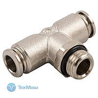 Фитинг цанговый 1/8"M под трубки 6 мм (Т-образный) AIGNEP (5721600008)