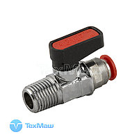 Кран шаровый 1/4"M под трубку 6 мм AIGNEP (0657000003)