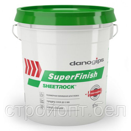 Финишная шпатлевка DANOGIPS SuperFinish, 24 кг, РБ., фото 2