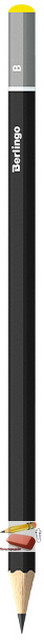 Карандаш чернографитный Berlingo Mega soft, B, заточенный, без ластика, арт.BP01045 - фото 2 - id-p99282827