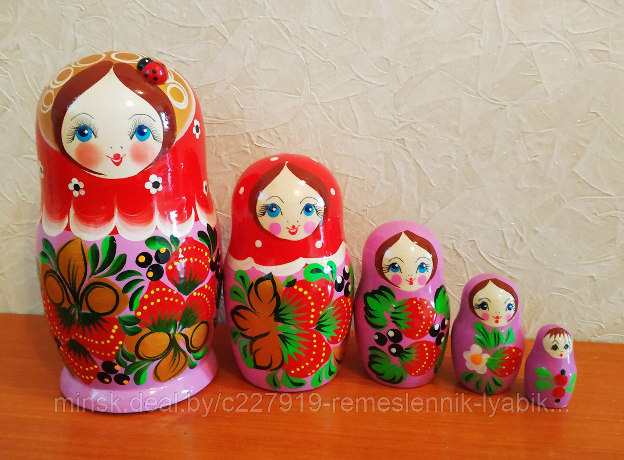 Матрёшка на 5 частей! Ручной работы!