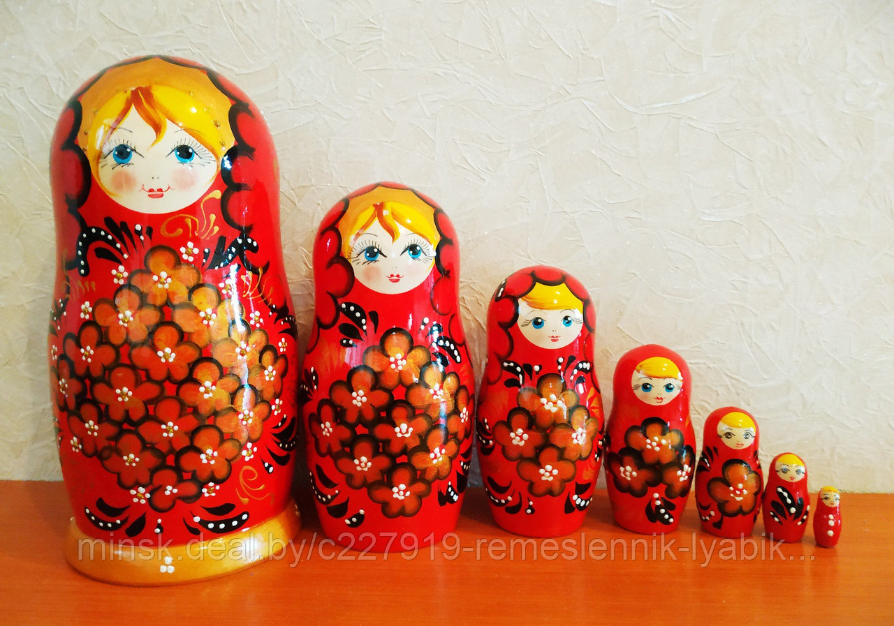 Матрёшка на 7 частей! Ручной работы!