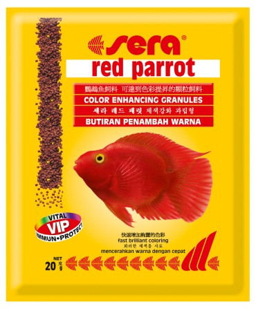 Sera Red Parrot 12г - корм для цихлид *красных попугаев* - фото 1 - id-p5054631