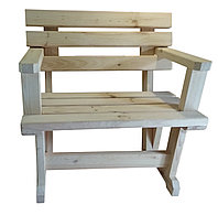 Кресло деревянное для бани, дачи, сада
