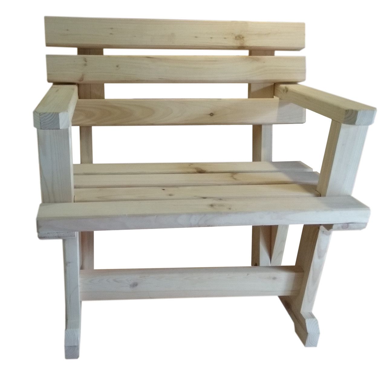Кресло деревянное для бани, дачи, сада - фото 1 - id-p99323843