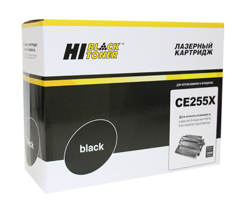 Картридж Hi-Black для HP LJ P3015, 12.5K, с чипом (HB-CE255X) - фото 1 - id-p99326476
