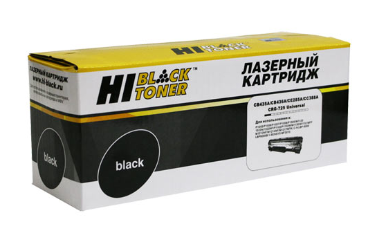 Картридж Hi-Black для HP LJ P1005/P1505/M1120/Canon725, Унив., 2K, с чипом (HB-CB435A/CB436A/CE285A) - фото 1 - id-p99326796