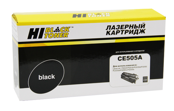 Картридж Hi-Black для HP LJ P2055/P2035/Canon №719, 2.3K, с чипом (HB-CE505A) - фото 1 - id-p99326852