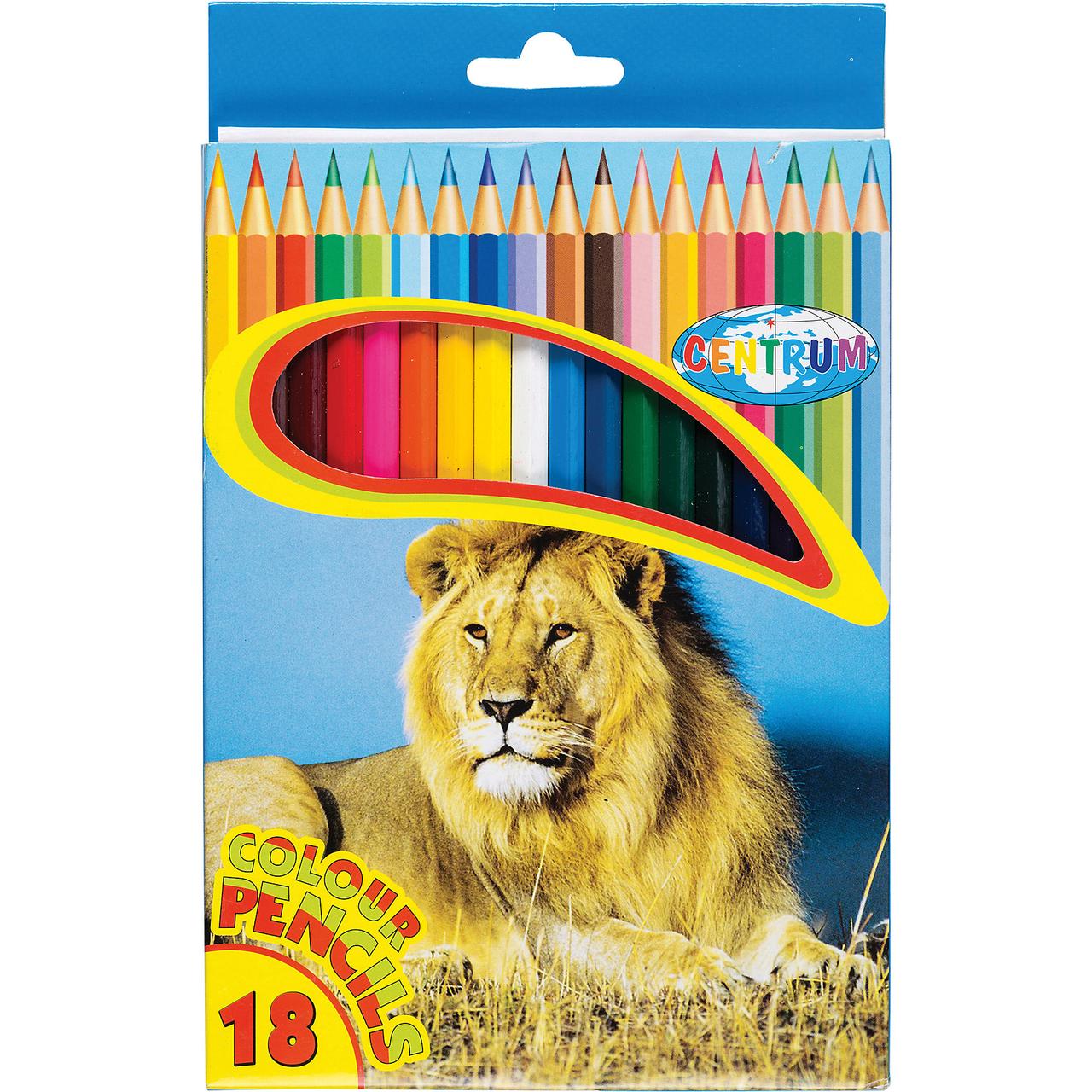 Карандаши цветные CENTRUM ZOO 18 цв. (Цена с НДС)